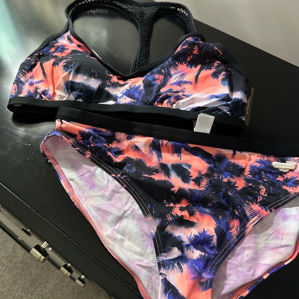 Tropical Print Women's Bikini Set